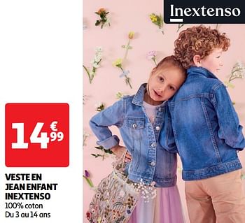 Promotions Veste en jean enfant inextenso - Inextenso - Valide de 19/03/2024 à 01/04/2024 chez Auchan Ronq