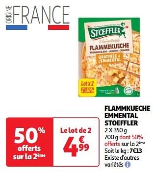 Promotions Flammkueche emmental stoeffler - Stoeffler - Valide de 19/03/2024 à 01/04/2024 chez Auchan Ronq