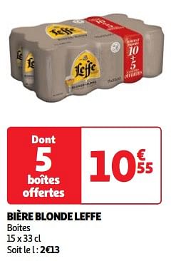 Promoties Bière blonde leffe - Leffe - Geldig van 19/03/2024 tot 01/04/2024 bij Auchan