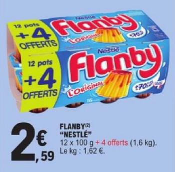 Promoties Flanby nestlé - Nestlé - Geldig van 19/03/2024 tot 30/03/2024 bij E.Leclerc