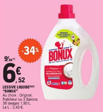 Promoties Lessive liquide bonux - Bonux - Geldig van 19/03/2024 tot 30/03/2024 bij E.Leclerc