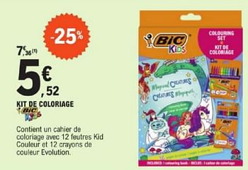 Promotions Kit de coloriage - BIC - Valide de 19/03/2024 à 30/03/2024 chez E.Leclerc