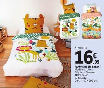 Promotions Parure de lit enfant - Produit Maison - E.Leclerc - Valide de 19/03/2024 à 30/03/2024 chez E.Leclerc