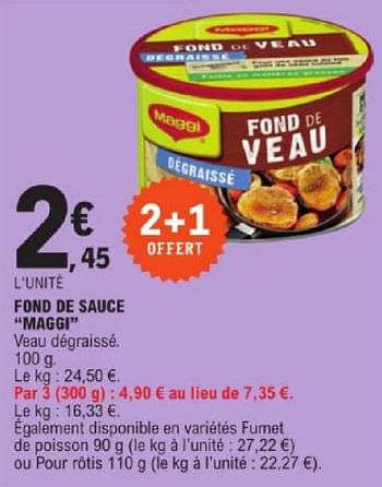 Promoties Fond de sauce maggi - MAGGI - Geldig van 19/03/2024 tot 30/03/2024 bij E.Leclerc