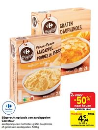 Aardappelpuree met boter-Huismerk - Carrefour 