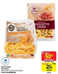 Verse pasta carrefour tagliatelle-Huismerk - Carrefour 