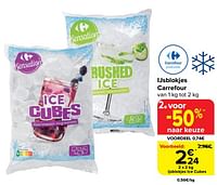Ijsblokjes ice cubes-Huismerk - Carrefour 
