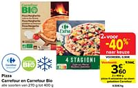 Pizza 4 seizoenen op steen gebakken carrefour-Huismerk - Carrefour 