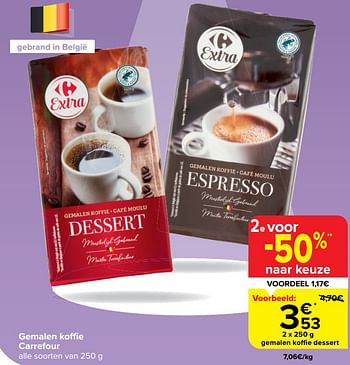 Promotions Gemalen koffie dessert - Produit maison - Carrefour  - Valide de 20/03/2024 à 02/04/2024 chez Carrefour