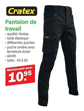 Promoties Pantalon de travail - Cratex - Geldig van 11/03/2024 tot 30/03/2024 bij Van Cranenbroek