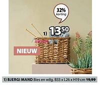Promoties Bjergi mand - Huismerk - Jysk - Geldig van 18/03/2024 tot 07/04/2024 bij Jysk