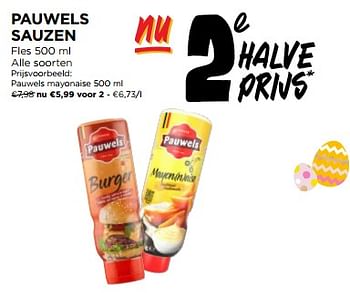 Promoties Pauwels mayonaise - Pauwels - Geldig van 20/03/2024 tot 26/03/2024 bij Jumbo