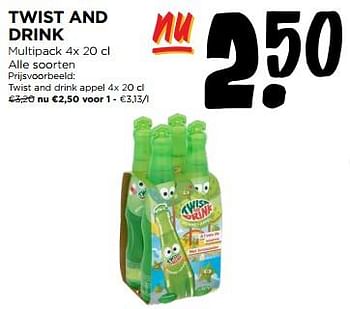 Promoties Twist and drink appel - Twist and drink - Geldig van 20/03/2024 tot 26/03/2024 bij Jumbo