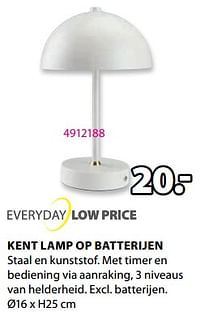 Kent lamp op batterijen-Huismerk - Jysk