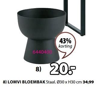 Promoties Lomvi bloembak - Huismerk - Jysk - Geldig van 18/03/2024 tot 07/04/2024 bij Jysk