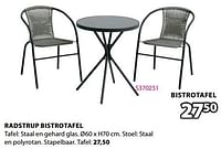Radstrup bistrotafel-Huismerk - Jysk