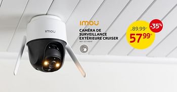 Promotions Imou caméra de surveillance extérieure cruiser - Imou - Valide de 13/03/2024 à 25/03/2024 chez Brico