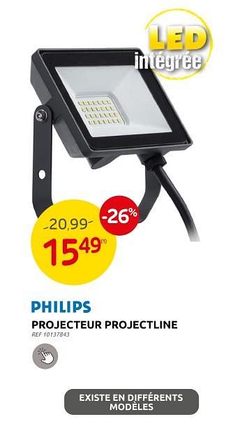 Promotions Projecteur projectline - Philips - Valide de 13/03/2024 à 25/03/2024 chez Brico