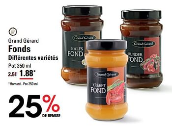 Promotions Fonds - Grand Gérard - Valide de 14/03/2024 à 30/03/2024 chez Sligro