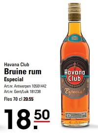 Havana club bruine rum especial-Havana club