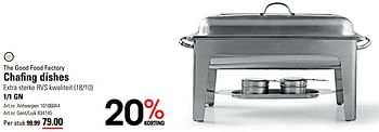 Promoties The good food factory chafing dishes -  The Good Food Factory - Geldig van 14/03/2024 tot 30/03/2024 bij Sligro