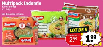 Promotions Multipack indomie - Indomie  - Valide de 17/03/2024 à 24/03/2024 chez Kruidvat