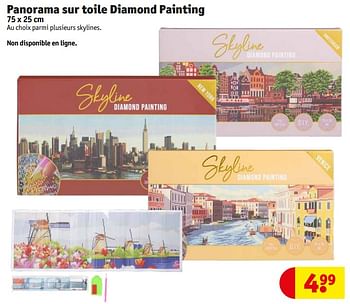 Promotions Panorama sur toile diamond painting - Diamond Painting - Valide de 17/03/2024 à 24/03/2024 chez Kruidvat