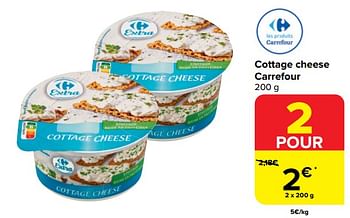 Promotions Cottage cheese carrefour - Produit maison - Carrefour  - Valide de 20/03/2024 à 02/04/2024 chez Carrefour