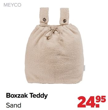 Promoties Boxzak teddy sand - Meyco - Geldig van 18/03/2024 tot 13/04/2024 bij Baby-Dump
