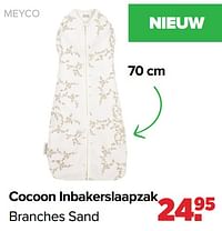 Cocoon inbakerslaapzak branches sand-Meyco