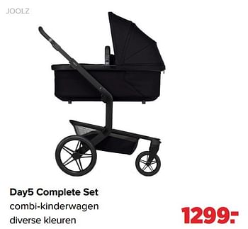 Promoties Day5 complete set combi-kinderwagen - Joolz - Geldig van 18/03/2024 tot 13/04/2024 bij Baby-Dump