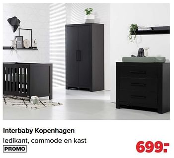 Promotions Interbaby kopenhagen ledikant commode en kast - Interbaby - Valide de 18/03/2024 à 13/04/2024 chez Baby-Dump