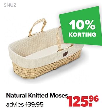 Promoties Natural knitted moses - SNÜZ - Geldig van 18/03/2024 tot 13/04/2024 bij Baby-Dump