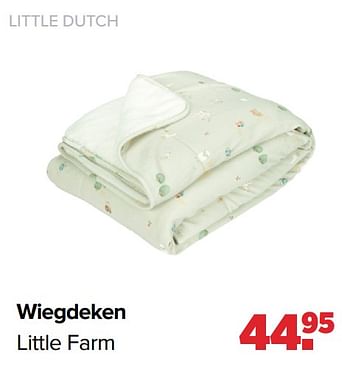 Promoties Wiegdeken little farm - Little Dutch - Geldig van 18/03/2024 tot 13/04/2024 bij Baby-Dump