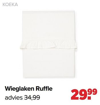 Promotions Wieglaken ruffle - Koeka - Valide de 18/03/2024 à 13/04/2024 chez Baby-Dump
