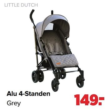Promoties Alu 4-standen grey - Little Dutch - Geldig van 18/03/2024 tot 13/04/2024 bij Baby-Dump