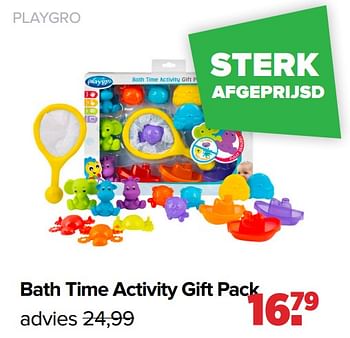 Promotions Bath time activity gift pack - Playgro - Valide de 18/03/2024 à 13/04/2024 chez Baby-Dump