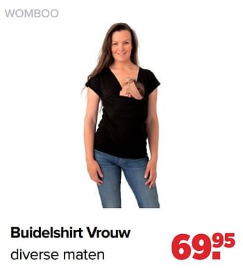 Promotions Buidelshirt vrouw - Womboo - Valide de 18/03/2024 à 13/04/2024 chez Baby-Dump