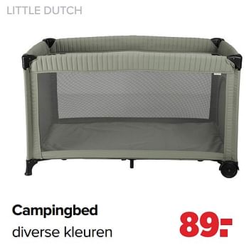 Promotions Campingbed - Little Dutch - Valide de 18/03/2024 à 13/04/2024 chez Baby-Dump