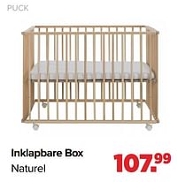 Inklapbare box-Puck