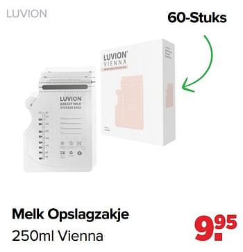 Promotions Melk opslagzakje - Luvion - Valide de 18/03/2024 à 13/04/2024 chez Baby-Dump