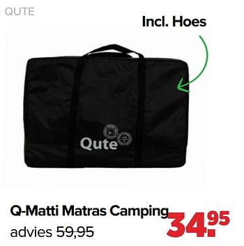Promoties Q-matti matras camping - Qute  - Geldig van 18/03/2024 tot 13/04/2024 bij Baby-Dump