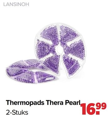 Promoties Thermopads thera pearl - Lansinoh - Geldig van 18/03/2024 tot 13/04/2024 bij Baby-Dump