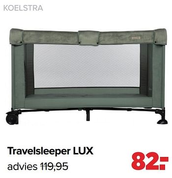 Promotions Travelsleeper lux - Koelstra - Valide de 18/03/2024 à 13/04/2024 chez Baby-Dump