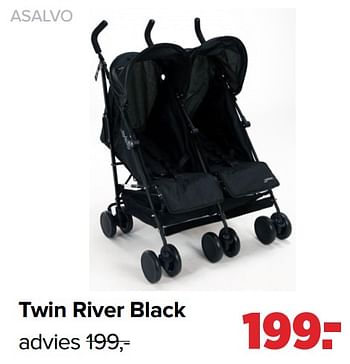Promotions Twin river black - Asalvo - Valide de 18/03/2024 à 13/04/2024 chez Baby-Dump