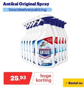 Promoties Antikal original spray - Antikal - Geldig van 18/03/2024 tot 24/03/2024 bij Bol.com