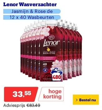 Promoties Lenor wasverzachter - Lenor - Geldig van 18/03/2024 tot 24/03/2024 bij Bol.com