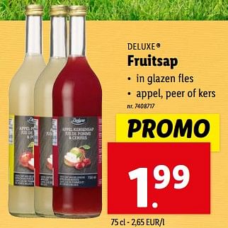 Promotions Fruitsap - Deluxe - Valide de 27/03/2024 à 02/04/2024 chez Lidl