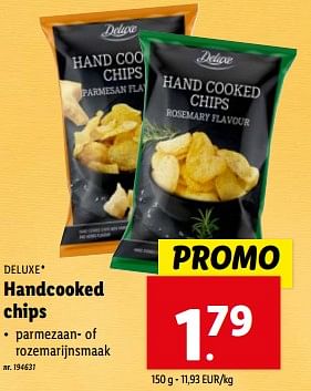 Promotions Handcooked chips - Deluxe - Valide de 27/03/2024 à 02/04/2024 chez Lidl