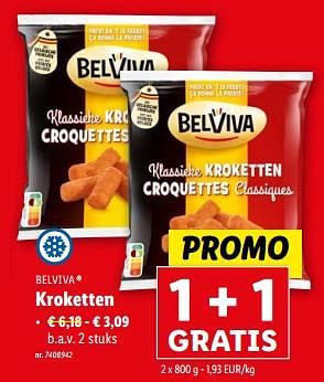Promoties Kroketten - Belviva - Geldig van 27/03/2024 tot 02/04/2024 bij Lidl